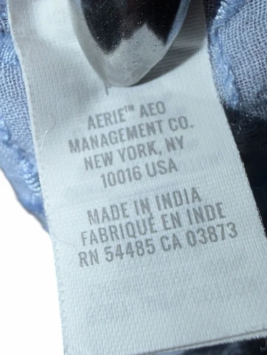 NWT aerie Light Blue Eyelet Tie-Front Camisole - Picture 3 of 6